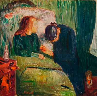 生病的孩子，1907年 作者 爱德华·蒙克
