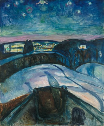 星夜 作者 爱德华·蒙克