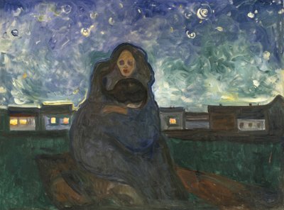 星空下，1900-05 作者 爱德华·蒙克
