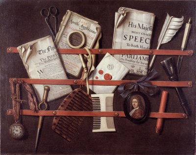 信件架，c.1676 作者 Edwaert Colyer或Collier