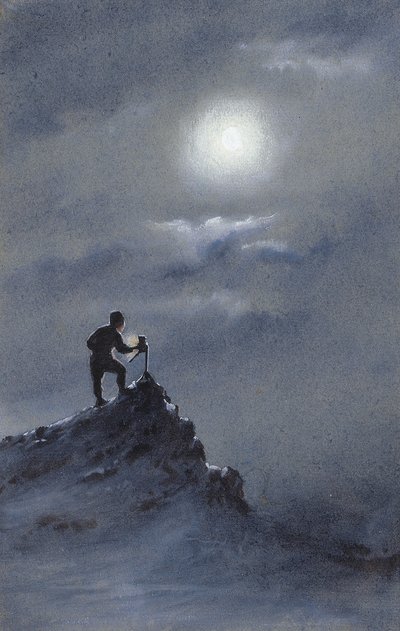 1911年6月6日，小鸟在舷梯上的阅读观测 作者 Edward Adrian Wilson