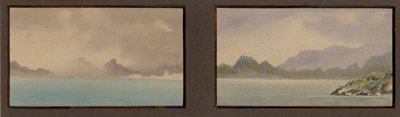 挪威笔记本电脑的水彩画，1898-99（纸上写着） 作者 爱德华·阿德里安·威尔逊
