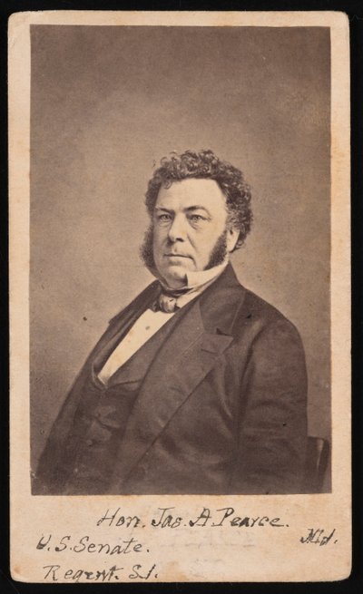 詹姆斯-阿尔弗雷德-皮尔斯的肖像，1805-1862年，1862年之前。 作者 爱德华·安东尼