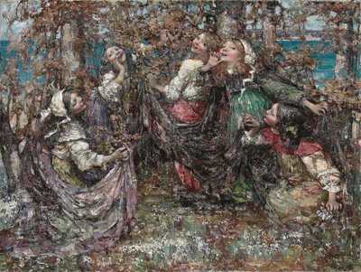 玫瑰花环"（Ring-a-Ring-a-Roses）。 作者 爱德华·阿特金森·霍内尔