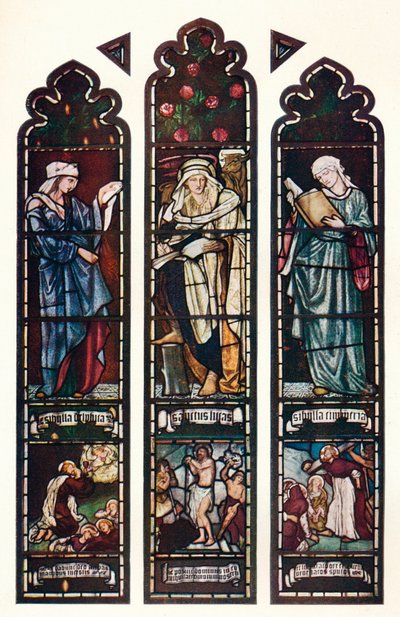西比尔·窗口（Sibyl Window），耶稣学院教堂，剑桥，c1872 作者 爱德华·伯恩·琼斯
