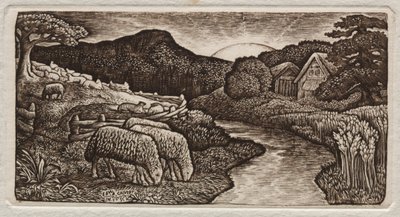 牧场的羊 作者 Edward Calvert