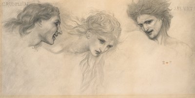 Crudelitas 和 Saevitia（铂金版） 作者 爱德华·科利（之后）伯恩·琼斯（Burne Jones）