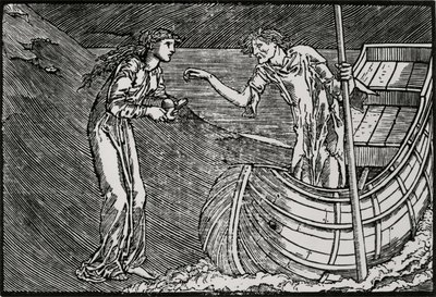 卡戎的费用 作者 爱德华·科利（之后）伯恩·琼斯（Burne Jones）