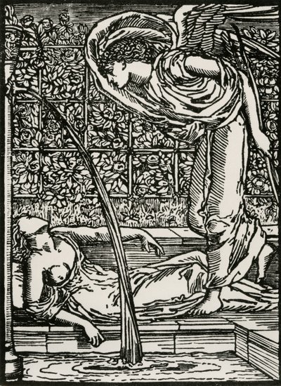 丘比特第一眼看到普赛克 作者 爱德华·科利（之后）伯恩·琼斯（Burne Jones）