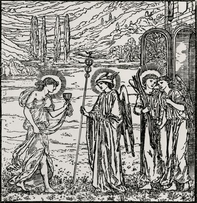 进入众神 作者 爱德华·科利（之后）伯恩·琼斯（Burne Jones）