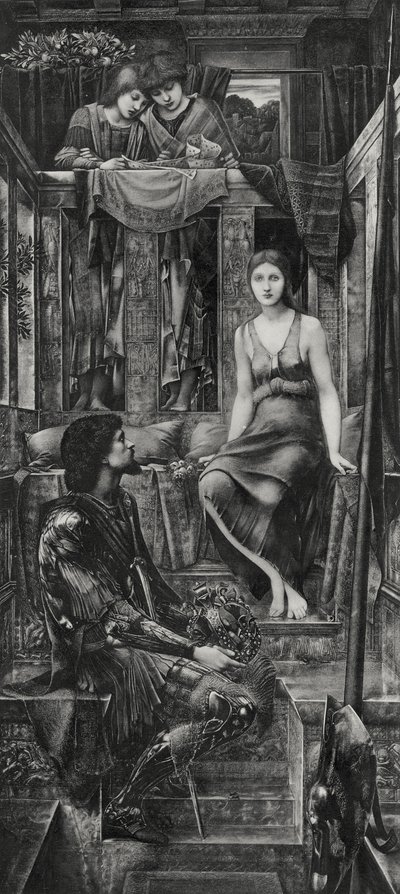 科普图亚国王与乞丐女佣 作者 爱德华·科利（之后）伯恩·琼斯（Burne Jones）