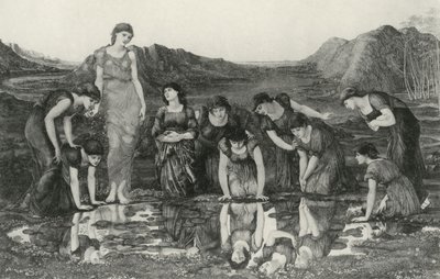 维纳斯之镜 作者 爱德华·科利（之后）伯恩·琼斯（Burne Jones）