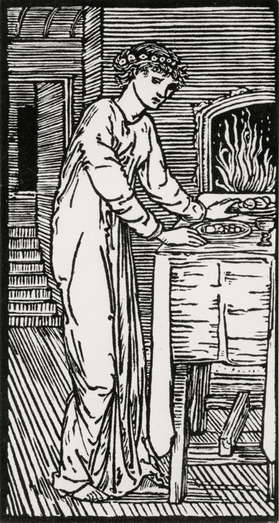 餐桌旁的心灵 作者 爱德华·科利（之后）伯恩·琼斯（Burne Jones）