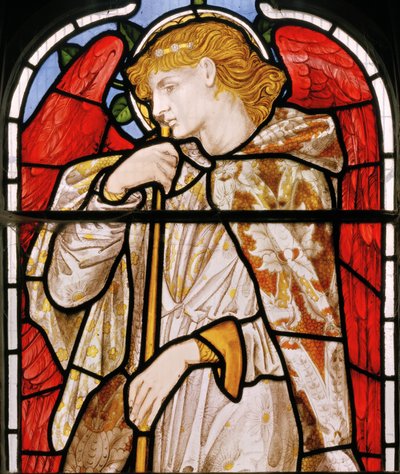 Cheddleton，Morris，Marshall，Faulkner＆Co，Edward Burne-Jones，Trumpeting Angel，1869 作者 爱德华·伯恩·琼斯