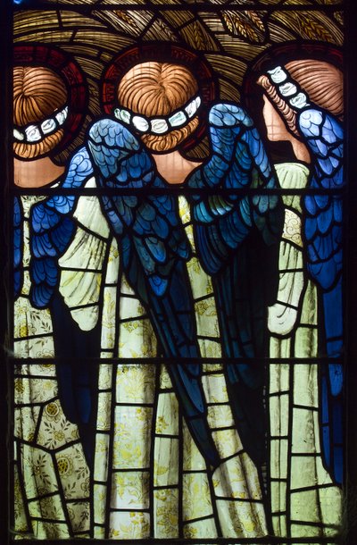 Harwarden，St Deiniol，Morris＆Co.，Edward Burne-Jones，Angels，The Nativity，1898 作者 爱德华·伯恩·琼斯