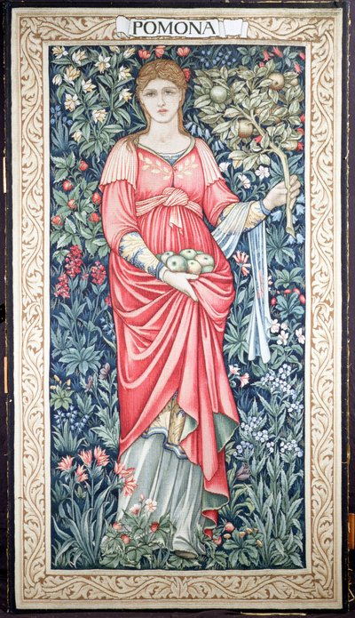 波莫纳，莫里斯公司制造，c.1885（挂毯） 作者 爱德华·伯恩·琼斯