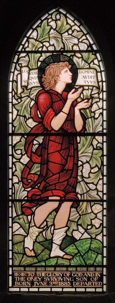 Wilden，All Saints，Morris＆Co.，Edward Burne-Jones，John Henry Dearle（1859-1932），Samuel，1902-1914，Louisa，Alfred，The Baldwins，总理，卫理公会，伍斯特郡，工艺品，Rudyard 作者 爱德华·科利和迪尔·伯恩·琼斯