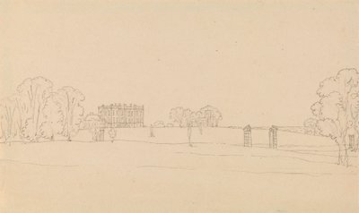 伊斯顿·内斯顿 (Easton Neston) 远景 作者 爱德华·弗朗西斯·伯尼