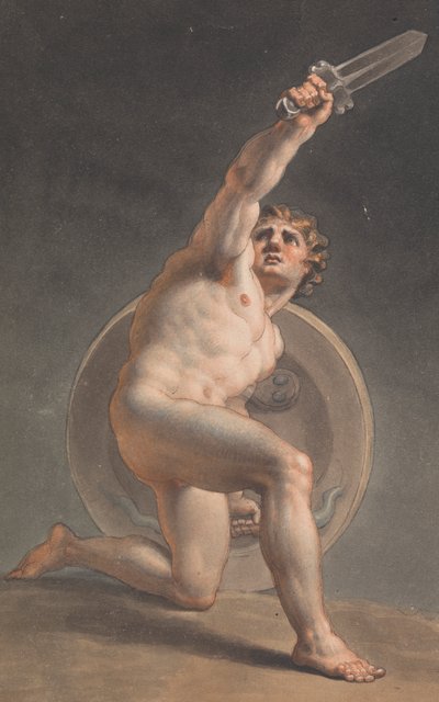 男性裸体研究 作者 Edward Francis Burney