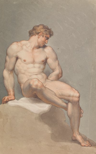 男性裸体研究 作者 Edward Francis Burney