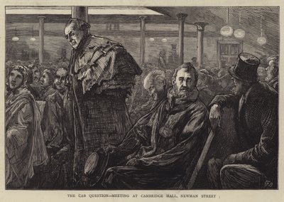 驾驶室问题，在纽曼街剑桥大厅举行会议 作者 Edward Frederick Brewtnall