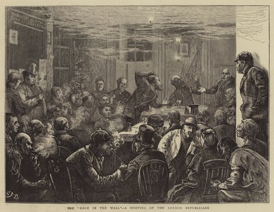 墙上的洞，伦敦共和党人的会议 作者 Edward Frederick Brewtnall