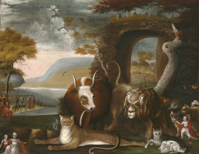 和平王国与宾夕法尼亚条约，1845年 作者 爱德华·希克斯