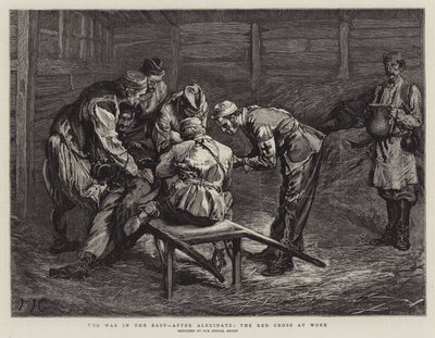 在Alexinatz，工作红十字会之后的东方战争 作者 Edward John Gregory
