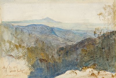 阿托斯山远景 作者 爱德华·李尔