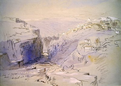 阿尔巴尼亚扎戈拉的拜亚 作者 Edward Lear