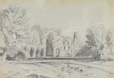 考尔德修道院，1836 年 9 月 12 日 作者 爱德华·李尔