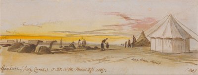 甘塔拉（苏伊士运河），1867 年 3 月 27 日上午 5:25 (20) 作者 爱德华·李尔
