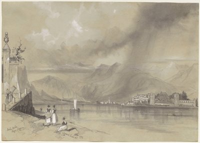 伊索拉·贝拉（Isola Bella），马焦雷湖，1839年。 作者 爱德华·李尔