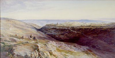 耶路撒冷，1865年 作者 Edward Lear