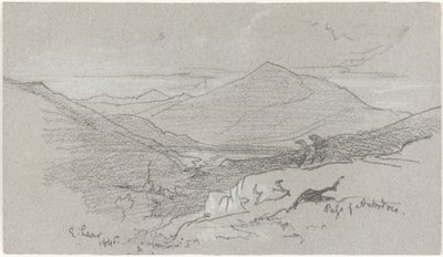 安特罗多克的山景 作者 爱德华·李尔