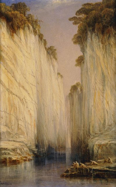 大理石岩石-内尔布达（Nerbudda Jubbulpore），1882年 作者 爱德华·李尔