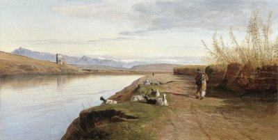 罗马坎帕尼亚，1860年 作者 爱德华·李尔
