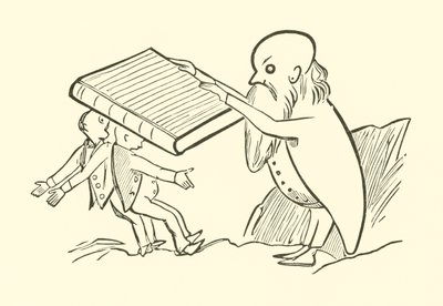 两个老光棍（雕刻）。 作者 爱德华·李尔