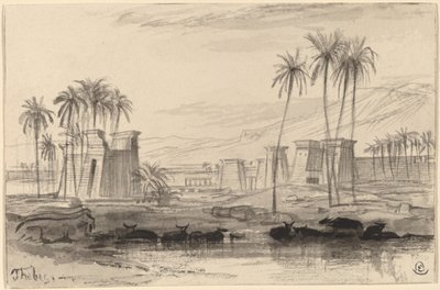 底比斯，18841885。 作者 爱德华·李尔