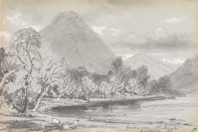 1836 年 9 月 16 日，Wastwater 的 Yewbarrow 作者 爱德华·李尔