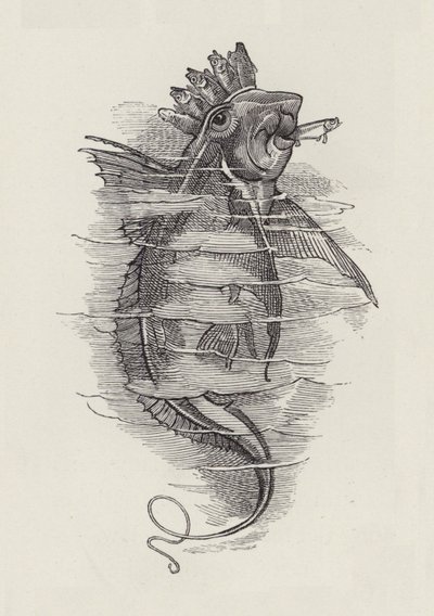 查尔斯·金斯利的《水宝宝》插图（版画） 作者 爱德华·林利（之后）桑伯恩