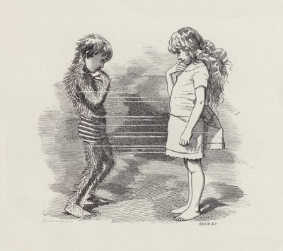 查尔斯·金斯利的《水宝宝》插图（版画） 作者 爱德华·林利（之后）桑伯恩