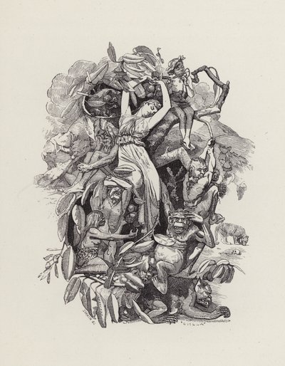 查尔斯·金斯利的《水宝宝》插图（版画） 作者 爱德华·林利（之后）桑伯恩