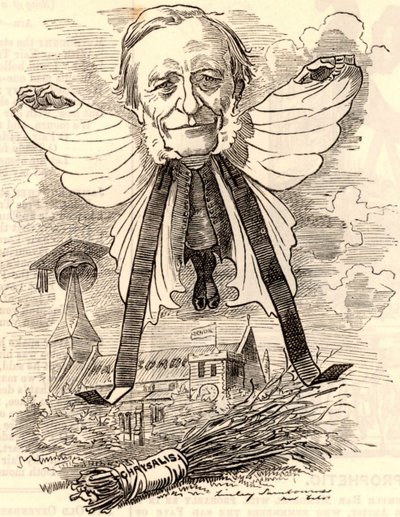 Caricature of George Granville Bradley 作者 爱德华·林利·桑伯恩