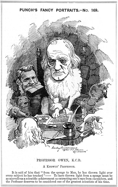 理查德·欧文（Richard Owen），英国动物学家，1884年 作者 爱德华·林利·桑伯恩
