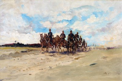 皇家炮兵，1897年游行的野战炮队 作者 爱德华·马修·黑尔
