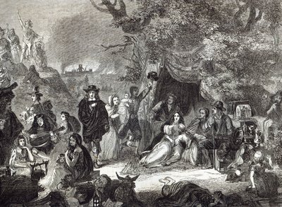 1666年伦敦大火期间的Highgate Fields 作者 爱德华·马修·沃德
