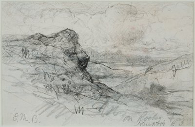 罗德岛州纽波特 (#13B) 1880年代（纸上石墨） 作者 爱德华·米切尔·班尼斯特