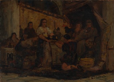 莎乐美接受施洗者约翰的头，1890年。 作者 爱德华·米切尔·班尼斯特