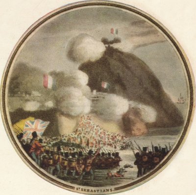 猛攻圣塞巴斯蒂安，1815年，1910年 作者 爱德华·奥姆
